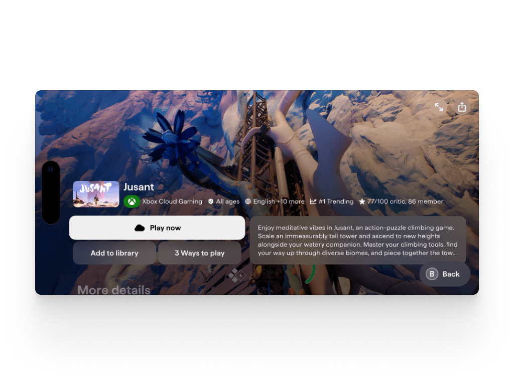 Backbone app content pages