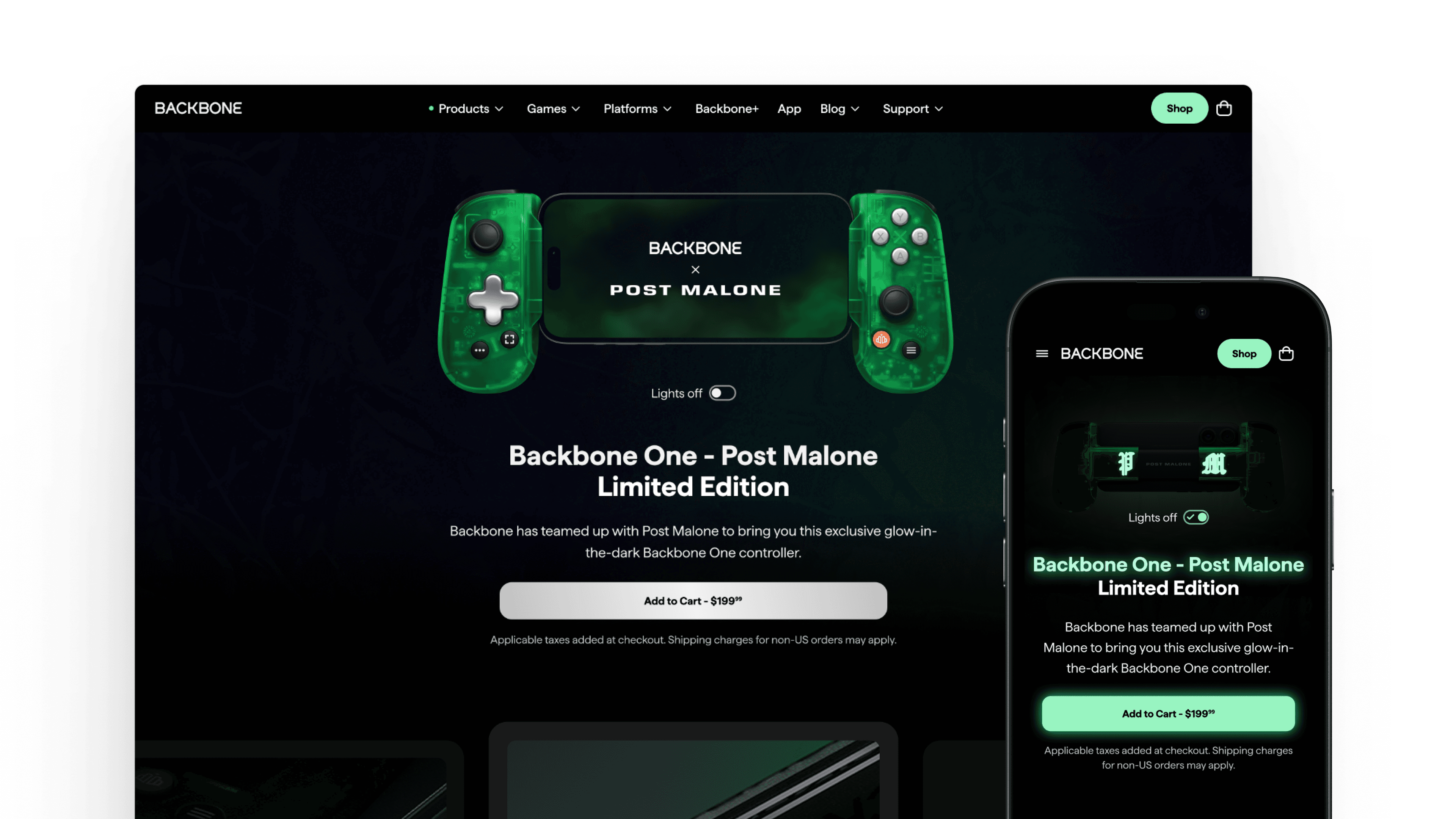 Post Malone limited edition controller