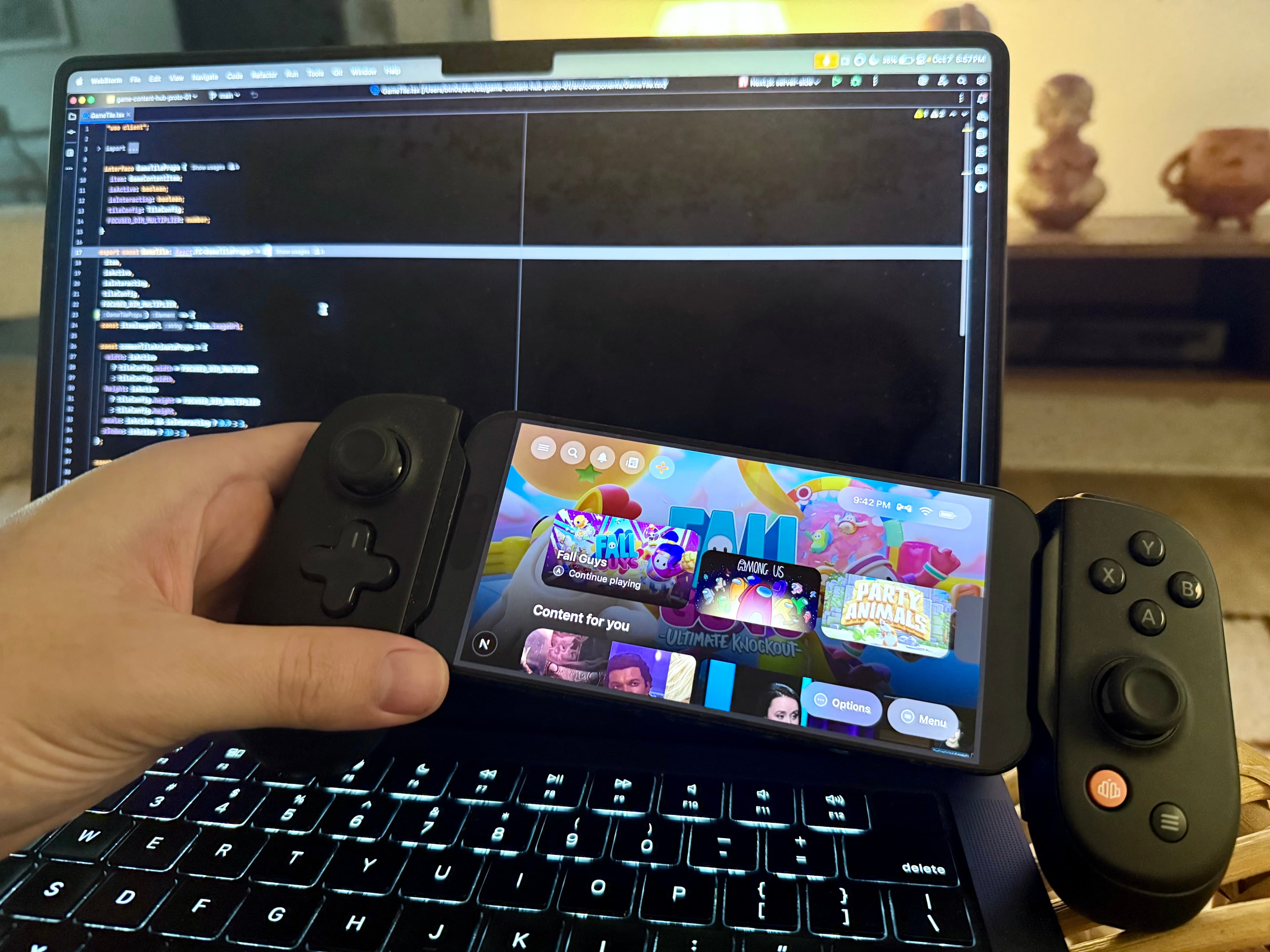 Home screen replica for rapid prototyping