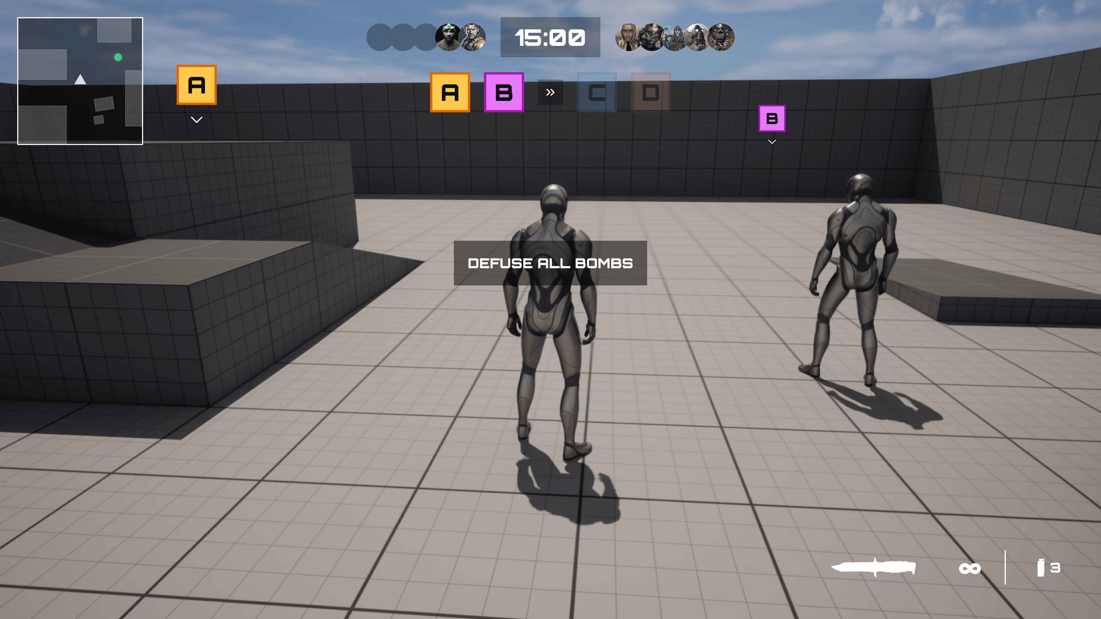 Echelon match start - spies